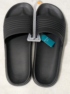 NEW West Loop Men's Slide Sandals - Black - Size Large (11/12)
